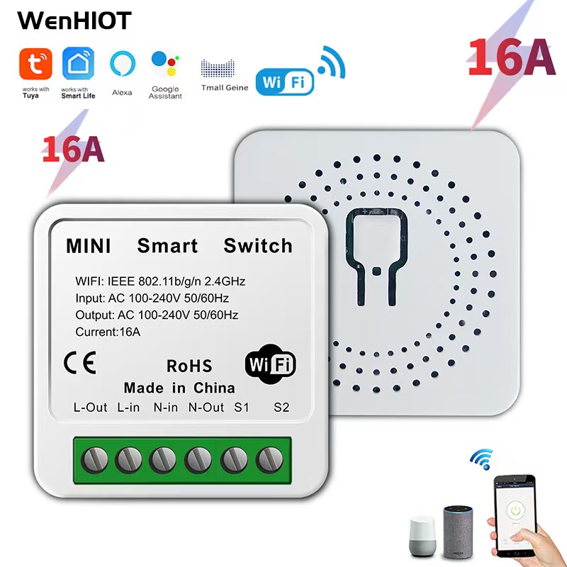 Diy Home Automation Controller - Умный мини-выключатель Tuya Zigbee 3.0 16А,