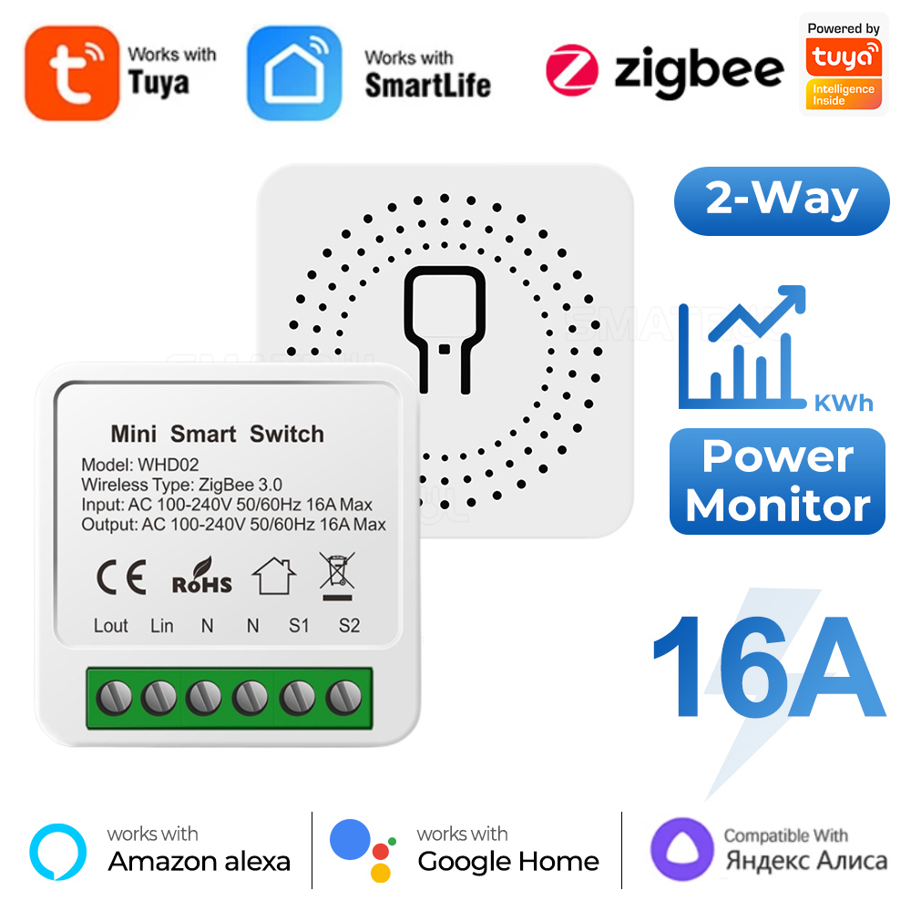 Home Automation Industry - Умный переключатель Zigbee/WiFi с монитором мощности