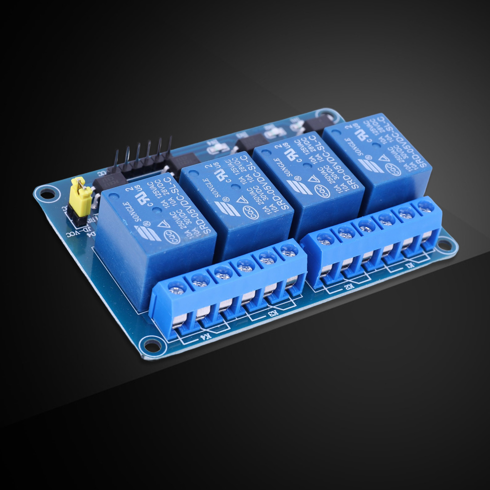 Плата реле 5В/12В на 4 канала  – обзор и цена Home Automation Arduino