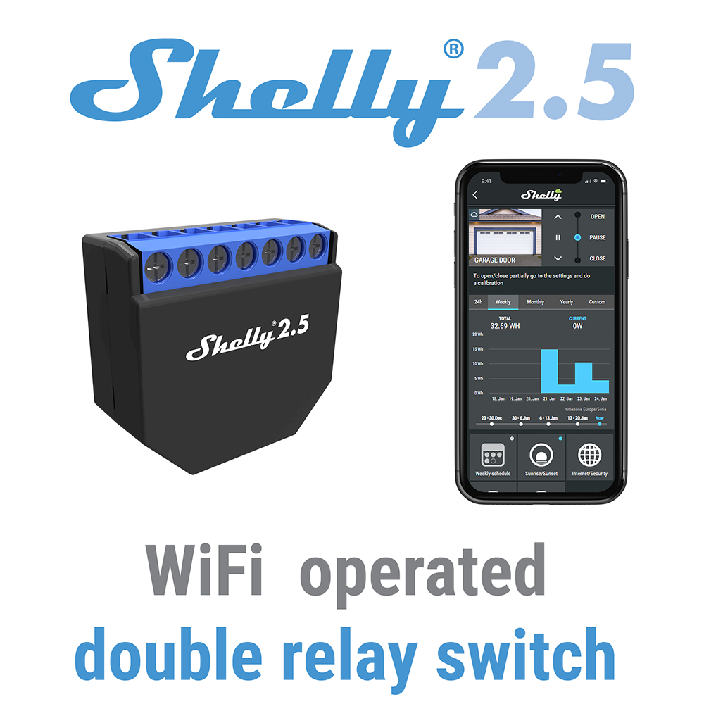 Shelly 2,5 умный дом двойное р – обзор и цена Shelly Relay Module